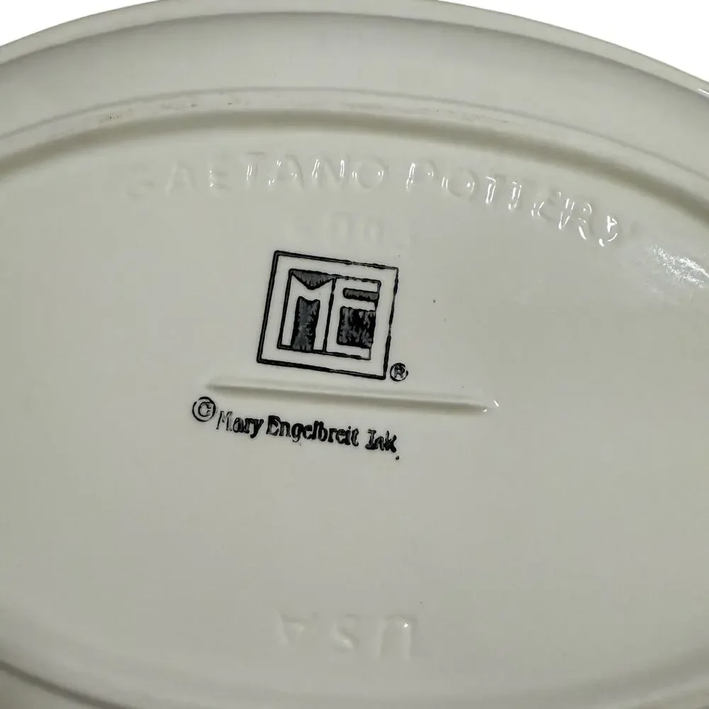 Mary Engelbreit Ink Gaetano Pottery #4003 Cottage House Platter